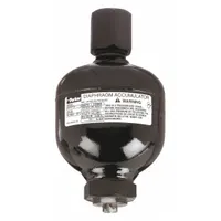 PARKER Diaphragm Accumulator: 20 cu in Fluid Volume, 20 cu in, 26 gpm Max. Flow, Hydrin (MPN AD032B21T9A1)