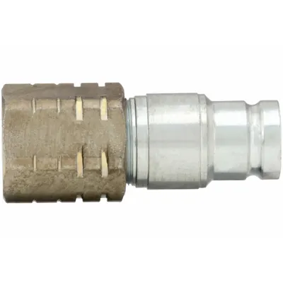 HANSEN Hydraulic Quick Connect Hose Coupling: 3/8 in Coupling Size, Steel - Hansen FF Series Hydraulic Quick-Connect Coupling Bodies