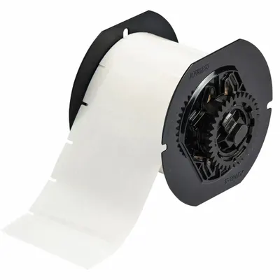 BRADY Pre-Cut Label Stock Roll: 1 in Label Ht, 3 in Label Wd, 1 in Roll Lg - Brady Thermal Transfer Precut Label Rolls