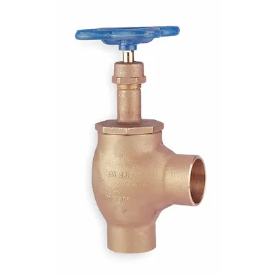 NIBCO S311Y 3/4 Bronze Angle-Body Globe Valve, 3/4 in, Rising Stem - Bronze Angle-Body General-Service Globe Valves