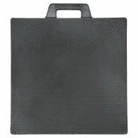 Outrigger Pad: Outrigger Pad, Rubber, 18 in Overall Lg, 18 in Overall Wd, 2 in Overall Thick (MPN OP18X18R)
