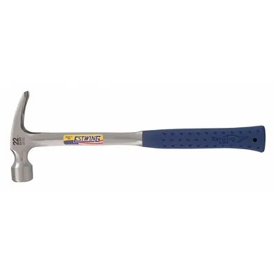 ESTWING Hand Tools: Steel, Textured Grip, Steel Handle, 22 oz Head Wt, 16 in Overall Lg - Steel Straight-Claw Framing Hammers