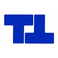 Floor Marking Tape: T, Solid, Blue, No Legend, 3 in x 8 in, 8 mil Tape Thick, Brady®, B-514, 20 PK (MPN 104450)