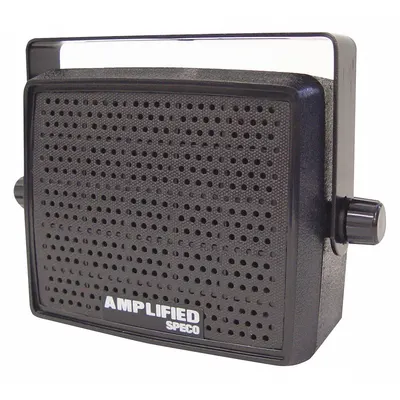 SPECO TECHNOLOGIES Extension Speaker: Powered, 2-Way, 4 ohm Impedance, 5 1/2 in Overall Wd - Wall-Mount Speakers