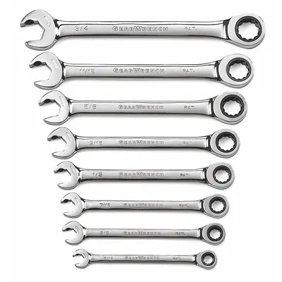GEARWRENCH 85599 SAE 12-Point Ratcheting Combination Wrench Set - SAE 12-Point Ratcheting Combination Wrench Sets