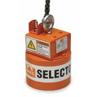 ERIEZ Electromagnetic Lift: Continuous Duty, Round Magnet, 2,800 lb Max Load Capacity, 24 in Lead Lg (MPN ST-8D)