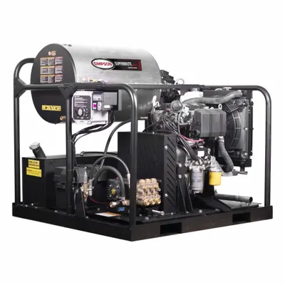 SIMPSON Gas-Powered Pressure Washer: Heavy Duty, Skid Mount, 4,000 psi, 6 gpm - Hot Water Pressure Washers