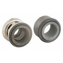 Mechanical seal designed to prevent fluid leakage in rotating equipment such as pumps and mixers. Suitable for use in industrial water, wastewater, and chemical processing systems.