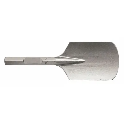 BOSCH Breaker and Demolition Hammer Chisel: 4 1/2 in Head Wd, 17 in Overall Lg - Chisel Bits for Breaker & Demolition Hammers