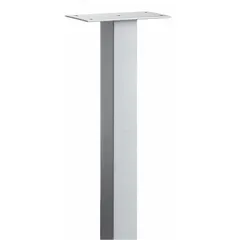 This in-ground mounted mailbox pedestal is constructed of aluminum with a powder-coated gray finish. It measures 48 inches high by 3 1/2 inches wide by 3 1/2 inches deep and is compatible with roadside mailboxes. Mounting hardware is not included. Suitable for residential or commercial mail delivery applications.