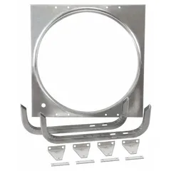 Fan panel and drive frame for mounting and supporting fan motors and drives in HVACR systems. Used in commercial ventilation, air handling, and exhaust applications to ensure proper alignment and vibration control.