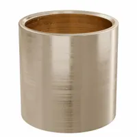 Sleeve Bearing: Bronze, SAE 841, 1 3/4 in Bore, 2 in OD, 2 in Lg, 50,000 lb/sq in-fpm Max PV, 3 PK (MPN AA2001-09B)