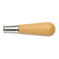 Handle Woodw/Metal Ferru: Contoured, Wood, Push-On, 4 1/2 in Overall Lg, For 6 in_8 in_10 in File Lg (MPN 21494N)