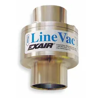 EXAIR Vacuum Conveyor: For 3/4 in Hose I.D., 1/2 in Vacuum ID, 1 7/8 in Vacuum OD, Stainless Steel (MPN 6060)