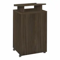 REGENCY Lectern: Neo Walnut, Speaker, Scratch Resistant Laminate, 44 in Overall Ht, 24 in Overall Wd (MPN LLC44NW)