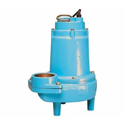LITTLE GIANT Sewage Ejector Pump: Cast Iron, Single Phase, 1 hp, 230V AC, 2 in Max. Dia. Solids - General Purpose Sewage Ejector Pumps