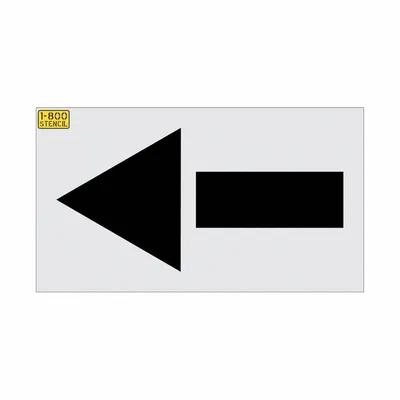 RAE Individual Stencil: Straight Arrow, 21 in Overall Wd, 42 in Overall Ht - Arrow Stencils