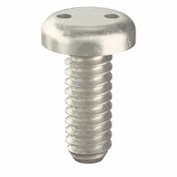 Tamper Resistant Screw: #10-24 Thread Size, 1/2 in Lg, Stainless Steel, Plain, Pan, Spanner, 25 PK (MPN 121190)