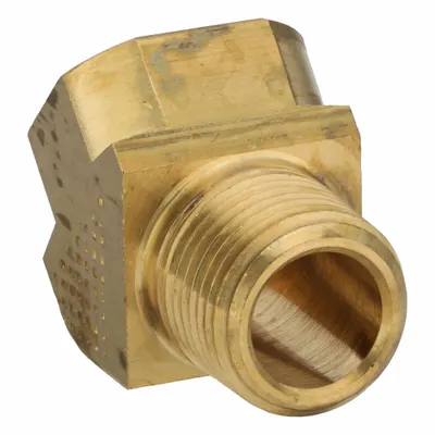 PARKER Metal Pipe Elbow: 45° Elbow, 3/8 in x 3/8 in - Threaded High-Pressure Pipe Fittings
