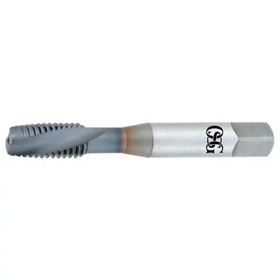 OSG Spiral Flute Tap: #10-24 UNC, 2B, 2 Flute, Plug Chamfer - Spiral-Flute Taps for Aluminum