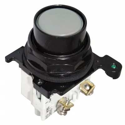 EATON Flush Push Button Operator: Non-Illuminated, Flush Profile, Metallic, 30 mm - Flush-Mount Push Buttons