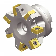 This indexable square-shoulder end mill is designed for shoulder milling, slotting, and profiling operations. It produces 90° square shoulders and is suited for general machining applications in steel, stainless steel, and cast iron.