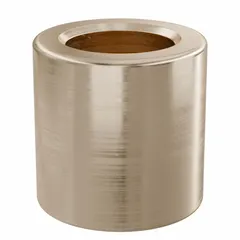 This lubricated general purpose metallic sleeve bearing is made from SAE 841 bronze and is oil-impregnated for self-lubrication. It has a 10 mm bore, 16 mm outer diameter, and 16 mm length, with a maximum PV rating of 49,938 lb/sq in-fpm. Suitable for rotating or oscillating shaft applications in industrial machinery, conveyors, and pumps. Supplied in a pack of 10.