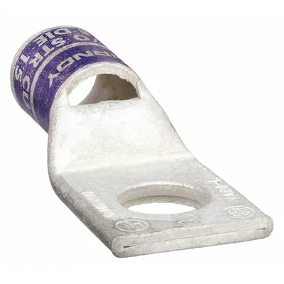 BURNDY Compression Lug: 3/8 in Stud Size, 4/0 AWG – 4/0 AWG For Wire Sizes, Stranded Wire Type - One-Hole Compression Lugs