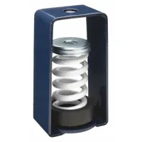MASON Hanger-Mount Vibration Isolator: Spring, 625 lb Capacity, 3 1/4 in Wd, 2 3/4 in Dpth, White