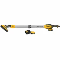 DEWALT Cordless Drywall Sander: Cordless, Disc, 9 in, Hook and Loop, 49 in Tool Lg, Variable Speed (MPN DCE800P2)