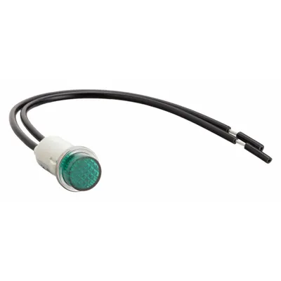 OEM Raised Panel Light: Green - Neon Indicator Pilot Lights