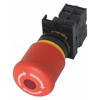 EATON Emergency Stop Push Button: Illuminated, Mushroom Head Profile, Non-Metallic - Illuminated Mushroom-Head Push Buttons