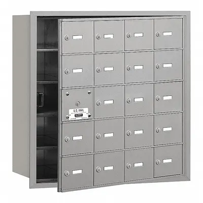 SALSBURY INDUSTRIES Mailbox: 4B+, 20 Doors, Horizontal, 29 3/4 in H x 29 1/4 in W x 16 1/2 in D - Multi-Unit Mailboxes