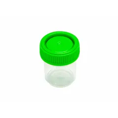 PPCO Lab Jar, 20 mL, Clear, HDPE Closure, Non-Sterile, 33.8 mm Dia x 44.5 mm Ht