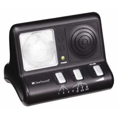 CLEARSOUNDS Amplified Phone Ringer: Plastic, Sounders, Strobes & Ring Indicators