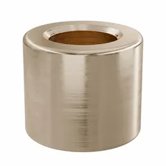 This OILITE sleeve bearing is made from SAE 841 bronze, a self-lubricating material suitable for rotating or oscillating shafts. It has an 8 mm bore, 14 mm OD, and 12 mm length, with a maximum PV rating of 49,938 lb/sq in-fpm. Supplied in a pack of 10, it is commonly used in conveyors, pumps, and light machinery where maintenance access is limited.
