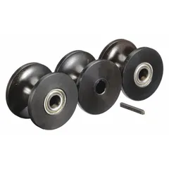 Replacement roller for metal rolling machines, designed for forming round tubing. Compatible with 2-inch diameter tube. Type 45J333, round configuration.