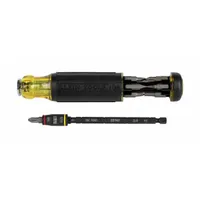 KLEIN TOOLS Multi-Bit Screwdriver: JIS/Nut Driver/Phillips/Slotted/Square/Torx/Valve Stem Tip, 32304