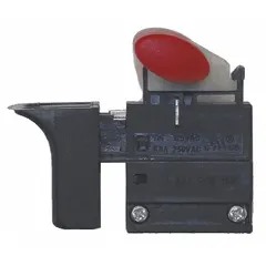 Replacement switch for planers and jointers. Restores power control functionality on compatible equipment. Consult original manual for electrical ratings and dimensions.