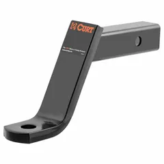 This CURT ball mount is a non-adjustable, Class III towing accessory made from powder-coated carbon steel for corrosion resistance. It accepts a 1-inch diameter ball shank and is suitable for connecting trailers, boats, and campers to a compatible hitch receiver. The mount is backed by a limited lifetime warranty (1-year finish, 1-year parts).