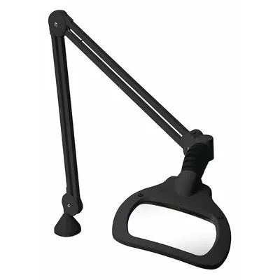 VISION-LUXO Rectangular Magnifier Light: LED - Desk-Clamp Magnifier Lights