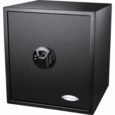 BARSKA Safe: Biometric Lock, 1.94 cu ft Capacity, Steel - Free-Standing Security Safes