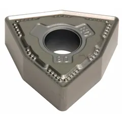 Trigon (W) indexable turning insert for general turning operations. Used for external and internal turning, facing, and profiling on a variety of workpiece materials.