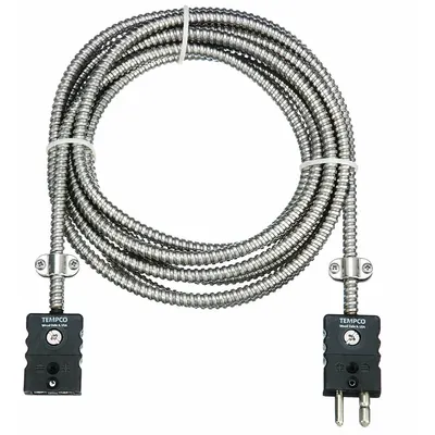 TEMPCO Extension Lead: Extension Lead, 900°F Max Temp °F, 482°C Max Temp °C, Male - General Purpose Thermocouple Extension Leads
