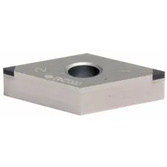 This diamond indexable turning insert is designed for precision machining of non-ferrous materials. It is suitable for turning operations on aluminum alloys and composites, providing high wear resistance and a superior surface finish.