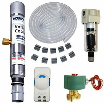 VORTEC Enclosure Cooler: 900 BtuH, Indoor Dust-Tight, Cooling Only, 120V, 12 - Compressed Air Coolers