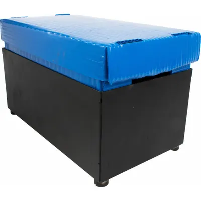 ENCORE Strapping Tool: Forklift Tray, For Forklifts, Black/Blue - Trays & Storage Caddies