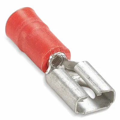 STA-KON Wire Disconnect: Female Socket, Yellow, Vinyl, Partial Coverage - Partially Insulated Quick Disconnects