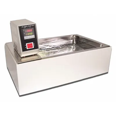 LW SCIENTIFIC Water Bath: 20 L Capacity, 100°C Max Temp, Stainless Steel, +/- 0.2°C, Digital - General Purpose Water Baths