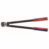 KNIPEX Cable Shears: Multi-Component Handle, Shear, For 1 1/16 in Max Dia Aluminum Electric Cable (MPN 95 12 500)